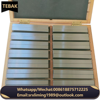 TEBAK Machine Tools 100x4mm 9pairs Precision Parallel Set Parallelism: 0.005mm Parallel Bock Set Block Gauge Gage