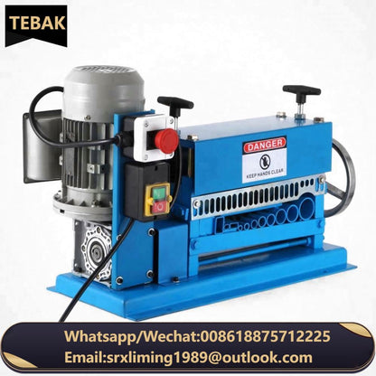 220V Portable Powered Electric Wire Stripping Machine Scrap Cable Stripper