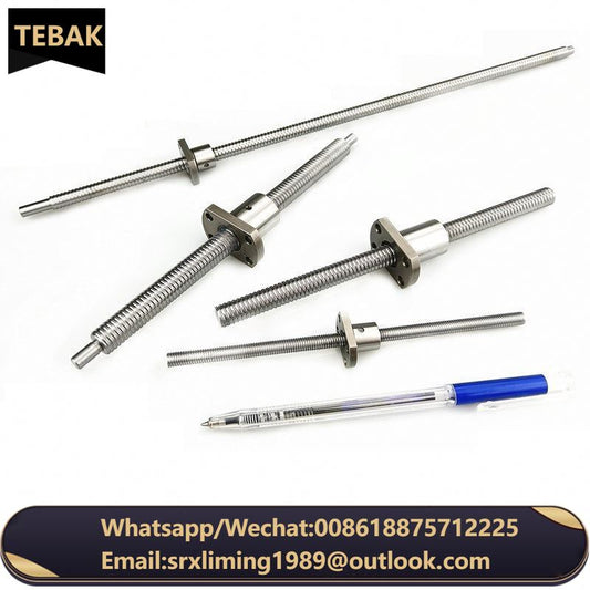 TEBAK D-13 CNC Machine Tool SFK0601 0801 0802 1002 1202 10mm Diameter 2mm Lead Miniature Linear Motion Ball Nut Ball Screw