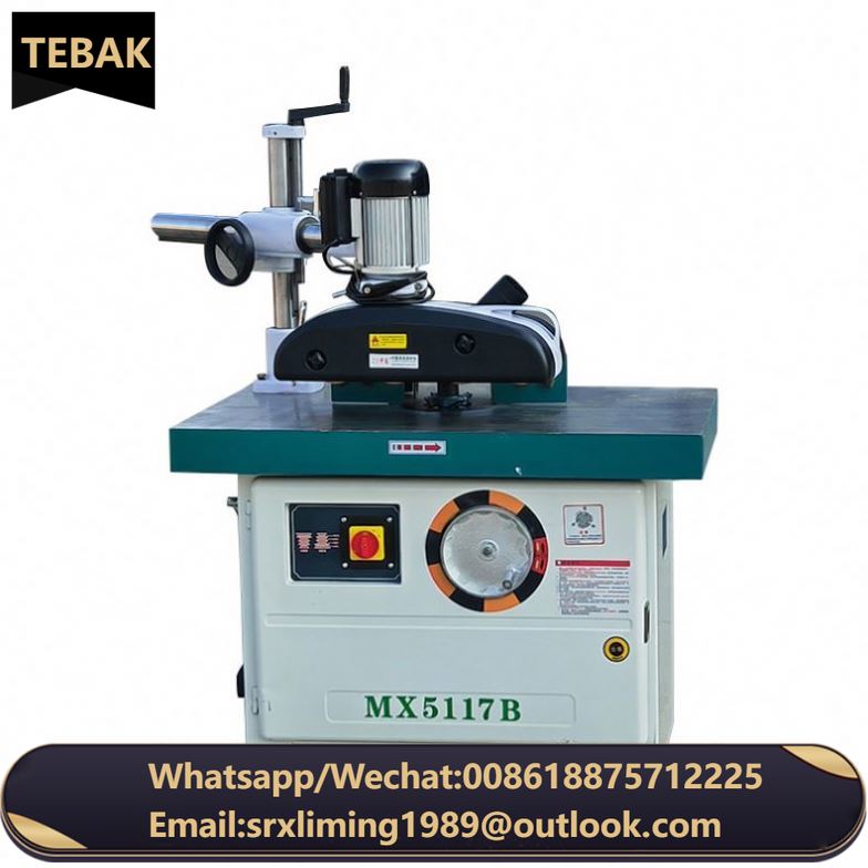 XJ-7 Spindle Shaper Moulder Vertical Milling Wood Door Machine Woodworking One Axis Shaper Moulding Wood Shaper Machine MX5117B