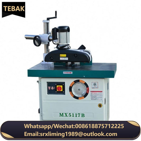 XJ-7 Spindle Shaper Moulder Vertical Milling Wood Door Machine Woodworking One Axis Shaper Moulding Wood Shaper Machine MX5117B