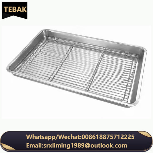 Household Upside Down Non-stick Black Carbon Steel Cake Bread Biscuit Baking Drying Net Cooling Rack