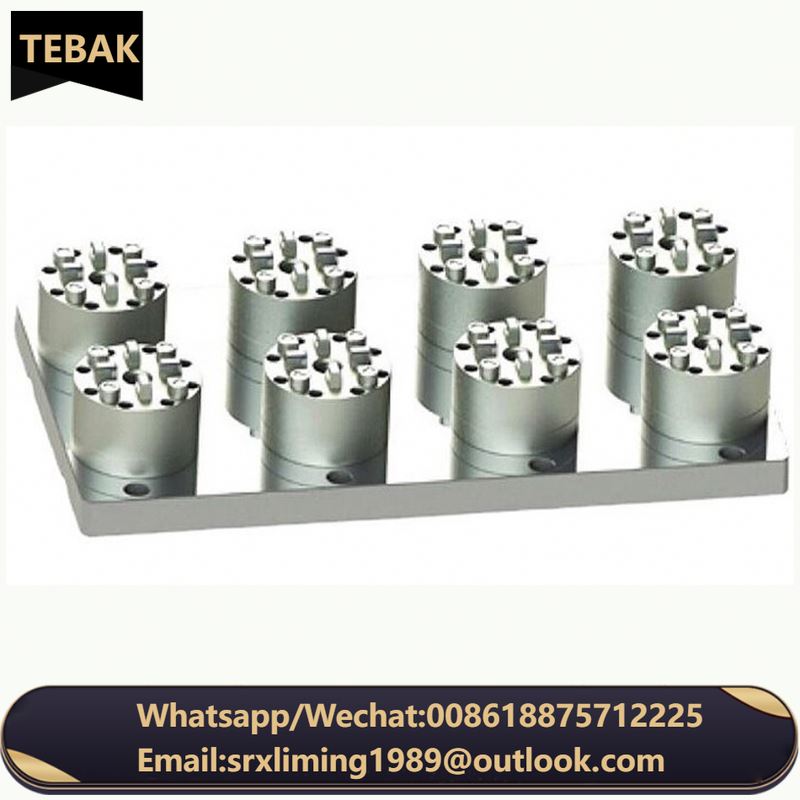 TEBAK Standard or Customized Stainless Steel Hydraulic Chuck D100 Type Six Station Pneumatic Chuck for Cnc Machine