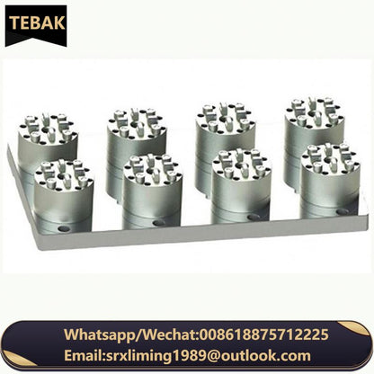 TEBAK Standard or Customized Stainless Steel Hydraulic Chuck D100 Type Six Station Pneumatic Chuck for Cnc Machine