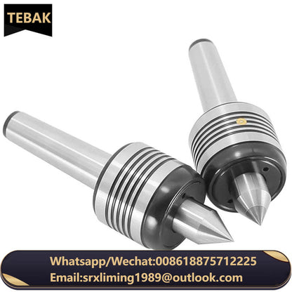MT2 MT3 MT4 Morse CNC Lathe Rotary Center Standard Double Cone Head Live Center For Morse Turning Center