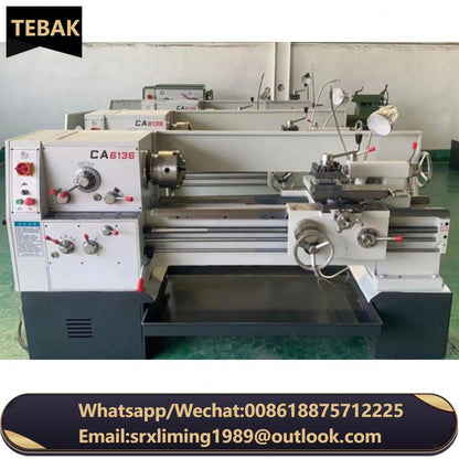 High Precision Horizontal CA6136 Metal Manual Lathe with Long Service Life and Stable Operation Supplied by Manufacturers