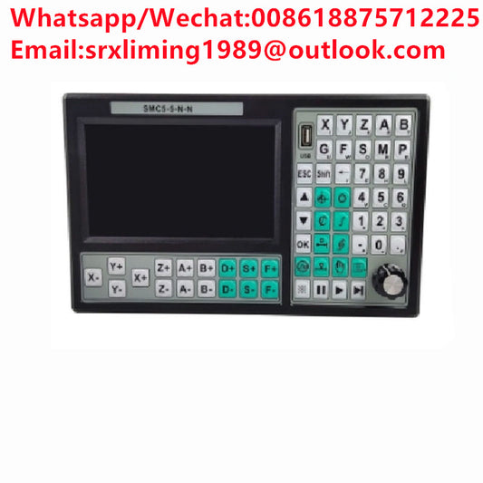 TEBAK CNC 5 Axis Offline Mach3 USB Controller SMC5-5-N-N 500KHz G-Code 7 Inch Large Screen 6 Axis Emergency Stop Hand Wheel MPG