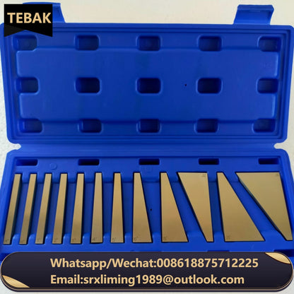 TEBAK Precision Block Gauge Angle Block Set Gage Angle Plates Precision +/- 20 Seconds, Machinist Tool Block Gauge Gage