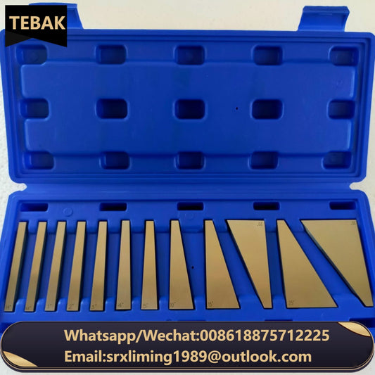 TEBAK Precision Block Gauge Angle Block Set Gage Angle Plates Precision +/- 20 Seconds, Machinist Tool Block Gauge Gage