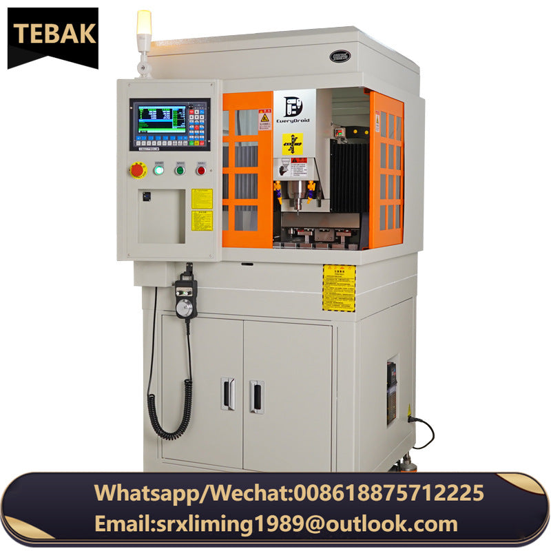 TEBAK JY-12 Industrial Full Cast Iron Metal CNC Router TEngraving Machine With Rolling Base Optional Aut Tool Change