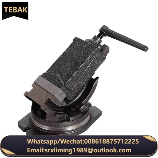 Precision Heavy-Duty 4 5 6 8 Inch Tiltable Angle Flat-nose Pliers Special Bench Vise Slope Vise for Milling Machine