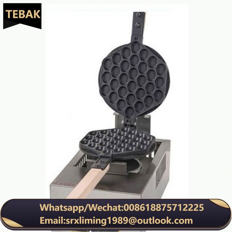 Non-Stick Gas Bubble Stainless Steel UFO Waffle Maker Restaurant Ice Cream Sandwich Puff Pastry Bubble Waffle Machine