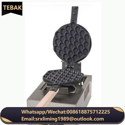 Non-Stick Gas Bubble Stainless Steel UFO Waffle Maker Restaurant Ice Cream Sandwich Puff Pastry Bubble Waffle Machine