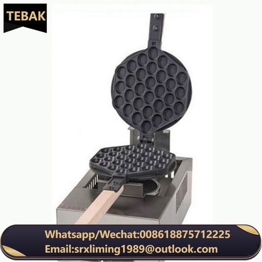 Non-Stick Gas Bubble Stainless Steel UFO Waffle Maker Restaurant Ice Cream Sandwich Puff Pastry Bubble Waffle Machine