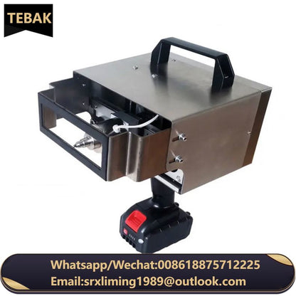 TEBAK 2 Battery XY/SD-4-12030 90*40MM Handheld Coding VIN Number Marking Machine for Automobile Frame Dot Peen or Line Marking