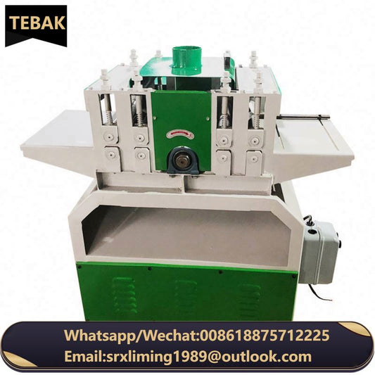 A TEBAK Wood Cutting Machine 14 Inch Gang Rip Saw High Speed Wood Cutting Machine 3 Phase Straight Line Rip Saw for Sawing Plank