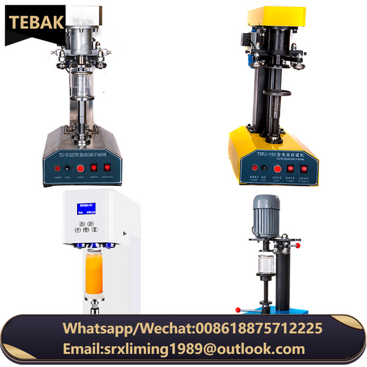 TEBAK TDFJ-160 Manual Table-Top Round Aluminium Beer Plastic PET Tuna Tin Paper Beverage Drink Can Sealing Closing Machine