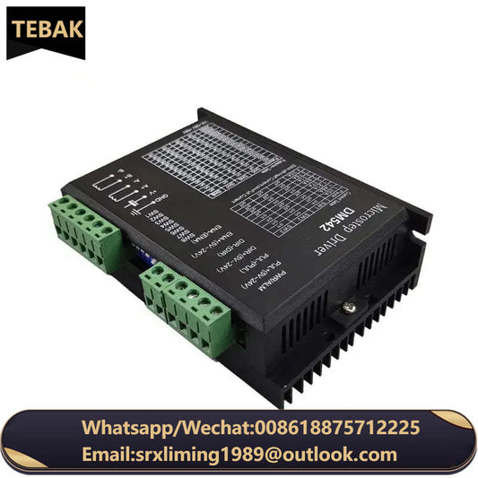 TEBAK 2-phase Digital Stepper Motor Driver DM542 DC24V-50V for 42/57(NEMA17/23) Series Stepper Motor 1.0-4.2A