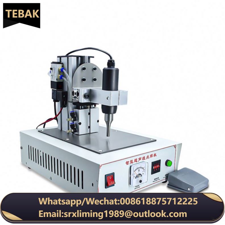 Portable Mini Hand Held Portable Ultrasonic Spot Welder Handheld Manual Ultrasonic Plastic Welding Machine for Mask Ear Loop