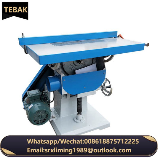 A TEBAK Automatic Woodworking Electric Circular Saw Machine Disc Cutting Grooving Circular Swing Angle 45 Degree Tilting Table Saw