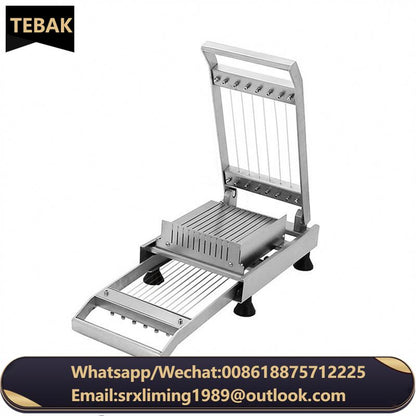 TEBAK Chocolate Cutting Machine Fudge Candy Square Cutter Machine Cut Truffle Block Tool Slicing Manual Cheese Cake Guitar