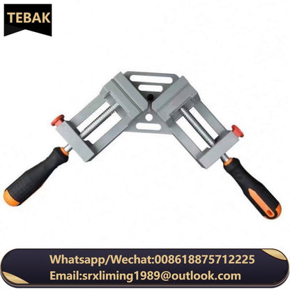 TEBAK Customization Right Angle Clamp Adjustable Swing Jaw for DIY Woodworking Welding Double Handle 90 Degree Corner Clamp