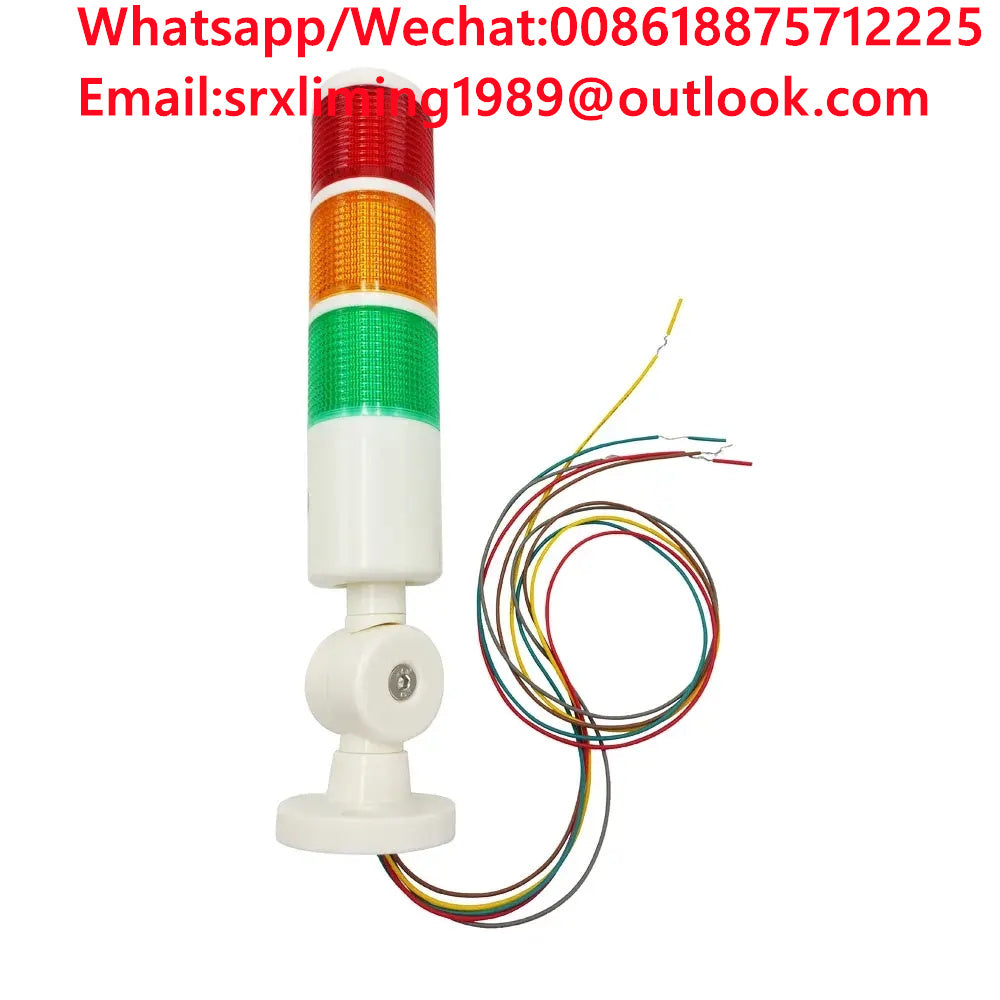 TEBAK PT50-3T-J Multi-layer Warning Light LED Warning  Machine Tool signal Tower Light Tricolor Light Folding 24V