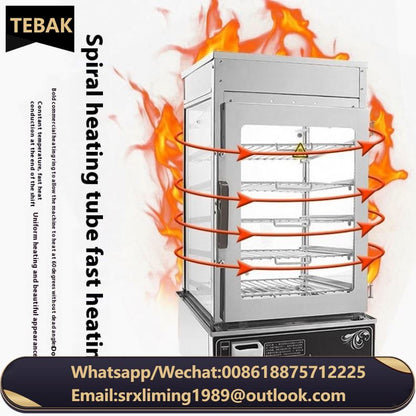 Commercial Heavy Duty Stuffed Bun Food Display Steamer China Food Warmer, Dumpling Steamer Warmer for Sale