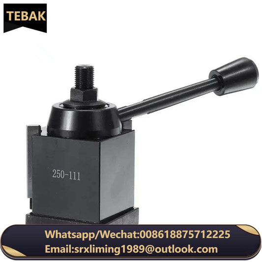 TEBAK AXA Size DMC-250-111 Wedge Type Tool Post 12 Inch Swing CNC Quick Change Lathe Tools Post Holder Tool Holder