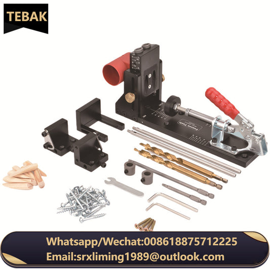 TEBAK W-148 Hinge Hole Opening Tool Woodworking Board Connector Oblique Hole Punching Locator