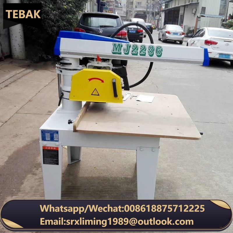 Carpentry Machinery Radial Arm Saw Woodworking Panels  Controllable Feed Rate Woodworking Sawing Machine Semi-Automatization