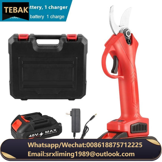 TEBAK Factory Sale New Electric Power Pruning Shears with Lithium Battery Wireless Outdoor Fruit Branch Scissors Garden Care