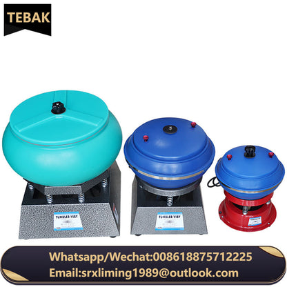 TEBAK Jewelry Making Tools Gold Silver Metal Polishing Machine Jewelry Stone Rock Vibration Polishing Machine Vibratory Tumbler