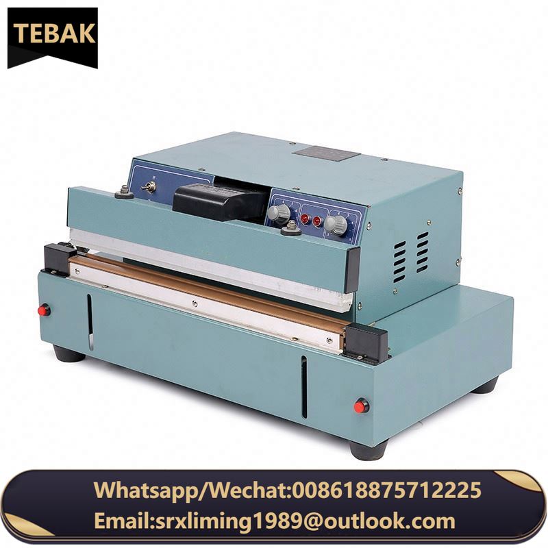 TEBAK Semi Auto Heat Pedal Aluminum Food Chemical Materials Plastic Bag Foot Impulse Cutter Sealer Sealing Machine