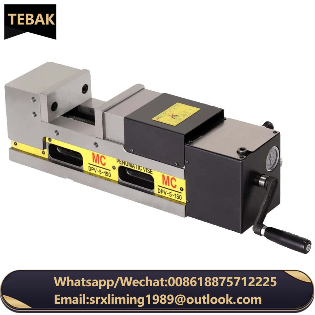 TEBAK High Precision Pneumatic Angle-fixed Powerful Machine Vise for Cnc Milling Machine