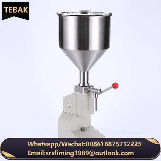 TEBAK SY-A03 Beverage Cosmetic Soap Liquid Paste Shampoo Manual Filling Machine 1 Set Normal Pressure 2-50 ml