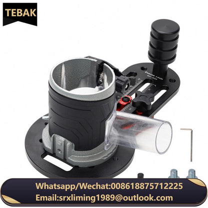 TEBAK W-35 Woodworking Slotting Locator Wood Trimming Milling Slot Chamfering Auxiliary Fine-tuning Tool 65mm Trimming Machine