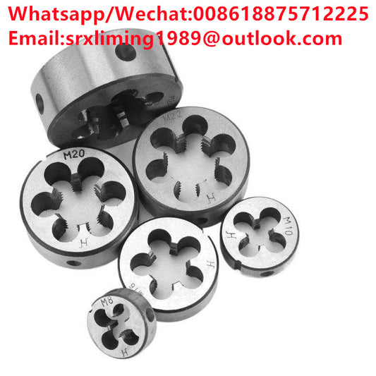 TEBAK HSS-E Metric in Stock DIN223 M2.5-M36 Various Sizes Threading Rolling Round Dies Circular Thread Dies for Thread Cutting