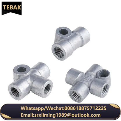 TEBAK Fixed Zinc Alloy Three-way/two-way/four-way Joint Distributor Oil Drain 4/6mm Oil Pipe M8 * 1 M10 * 1
