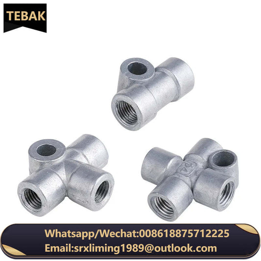 TEBAK Fixed Zinc Alloy Three-way/two-way/four-way Joint Distributor Oil Drain 4/6mm Oil Pipe M8 * 1 M10 * 1
