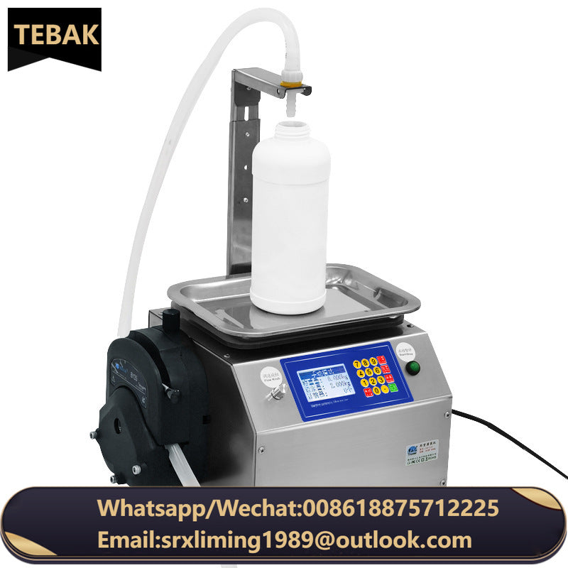 TEAK Single Head Magnetic Pump Food Oil Small Soda Bottle Alcohol Scale Bottle Water Can Manual Automatic Liquid Filling Machine