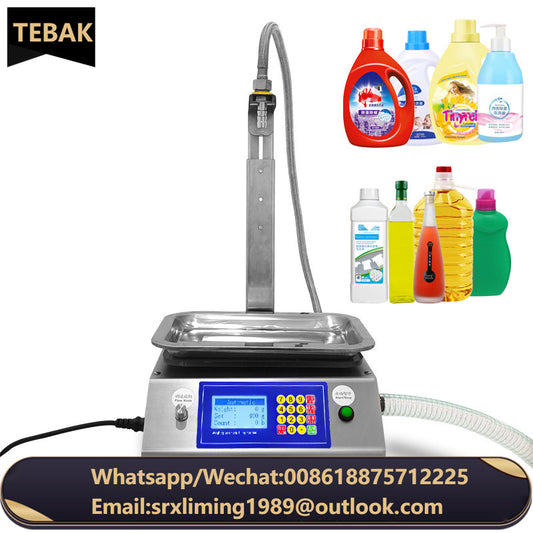 CSY-L17 High Quality Semi Automatic Weighing Paste Honey Gear Pump Filling Machine Piston Shampoo Cosmetic Cream Small Bottle