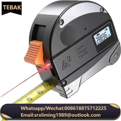 Digital Measuring Tape Laser Distance Meter 2-in-1 Function Digital Measuring Tape Laser Distance Meter Laser Measuring Tape 40m
