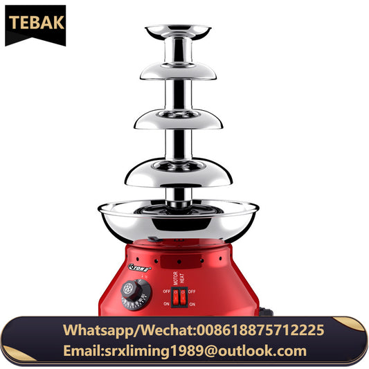 4/5/6/7 Layer Commercial Chocolate Fountain Machine Chocolate Drizzle Heating Waterfall Machine Chocolate Coating Machine