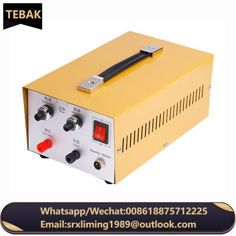 TEBAK 30/50/80/100A Mini Spot Welder Laser Spot Welding Machine Handheld Laser Welder for Gold/Silver Jewelry Processing