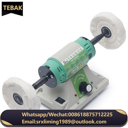 Anduuk Mini Portable Bench Table Polishers Small Parts Dental Dentures Finishing Polishing Lathe Machine