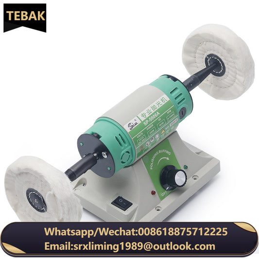 Anduuk Mini Portable Bench Table Polishers Small Parts Dental Dentures Finishing Polishing Lathe Machine