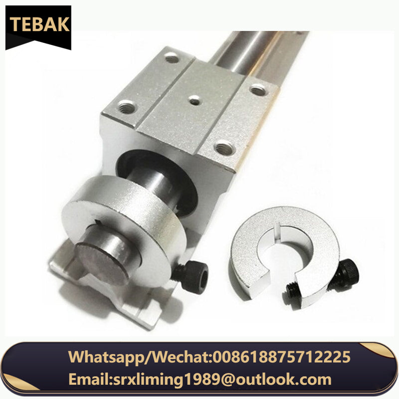 TEBAK D-29 Aluminum Open Type Optical Axis Clamping Ring Clamp Shaft Sleeve Fixing Ring SCS SBR Linear Rail Stop Collars
