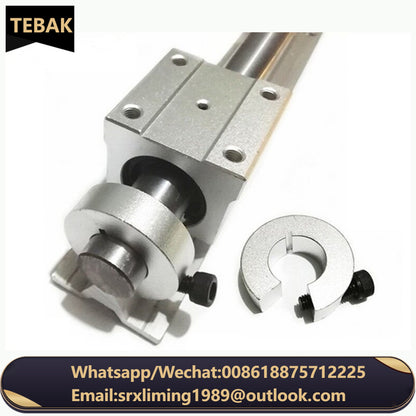 TEBAK D-29 Aluminum Open Type Optical Axis Clamping Ring Clamp Shaft Sleeve Fixing Ring SCS SBR Linear Rail Stop Collars