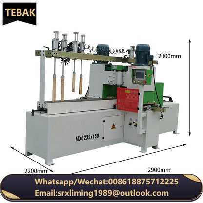 A Automatic Double-sided Copyi-mill Machine Stool Leg Forming Machine Woodworking Auto Double-side Milling Machine MX6230*150